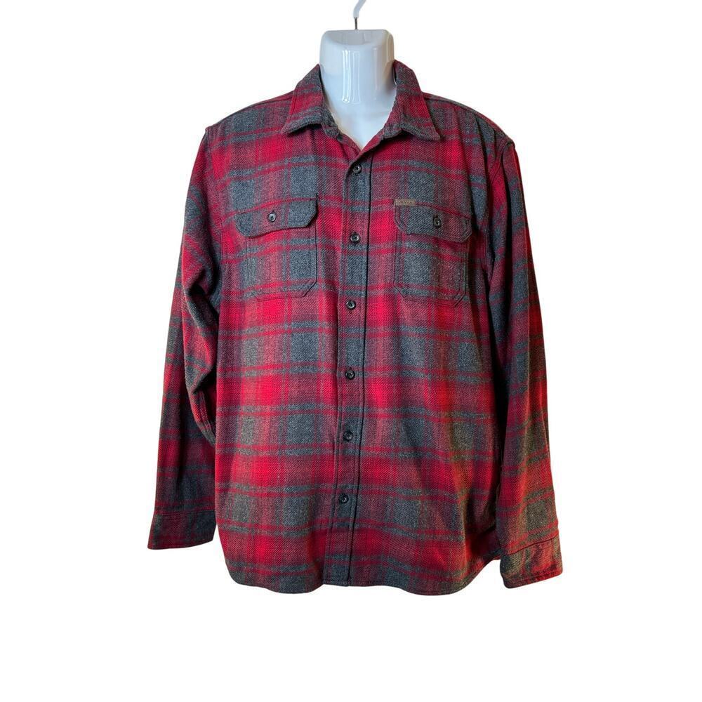 ORVIS Men’s Heavyweight Plaid Flannel Shirt-Jacket / Size: XL